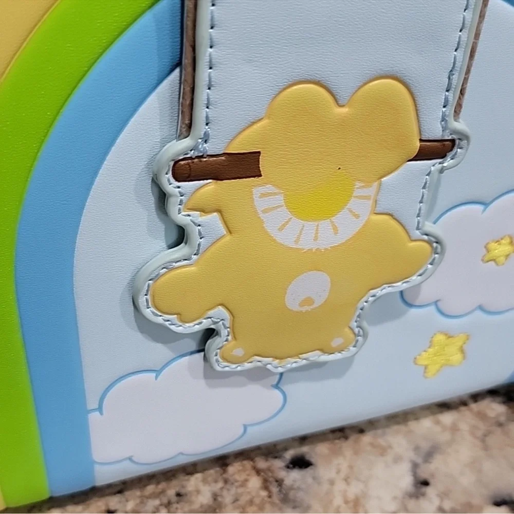 Loungefly Care Bears Blue and Green Backpack